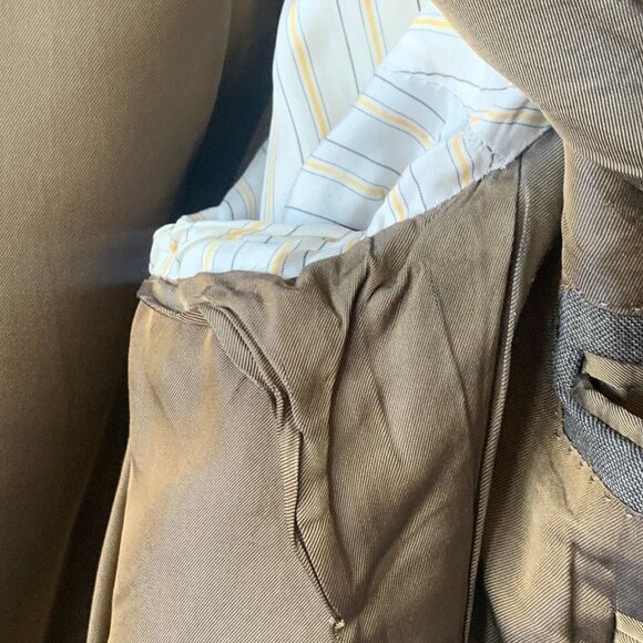 Ermenegildo Zegna Sport Coat Men's 44 R Brown Suit‎ Jacket Wool Blazer $2895 - Picture 14 of 15